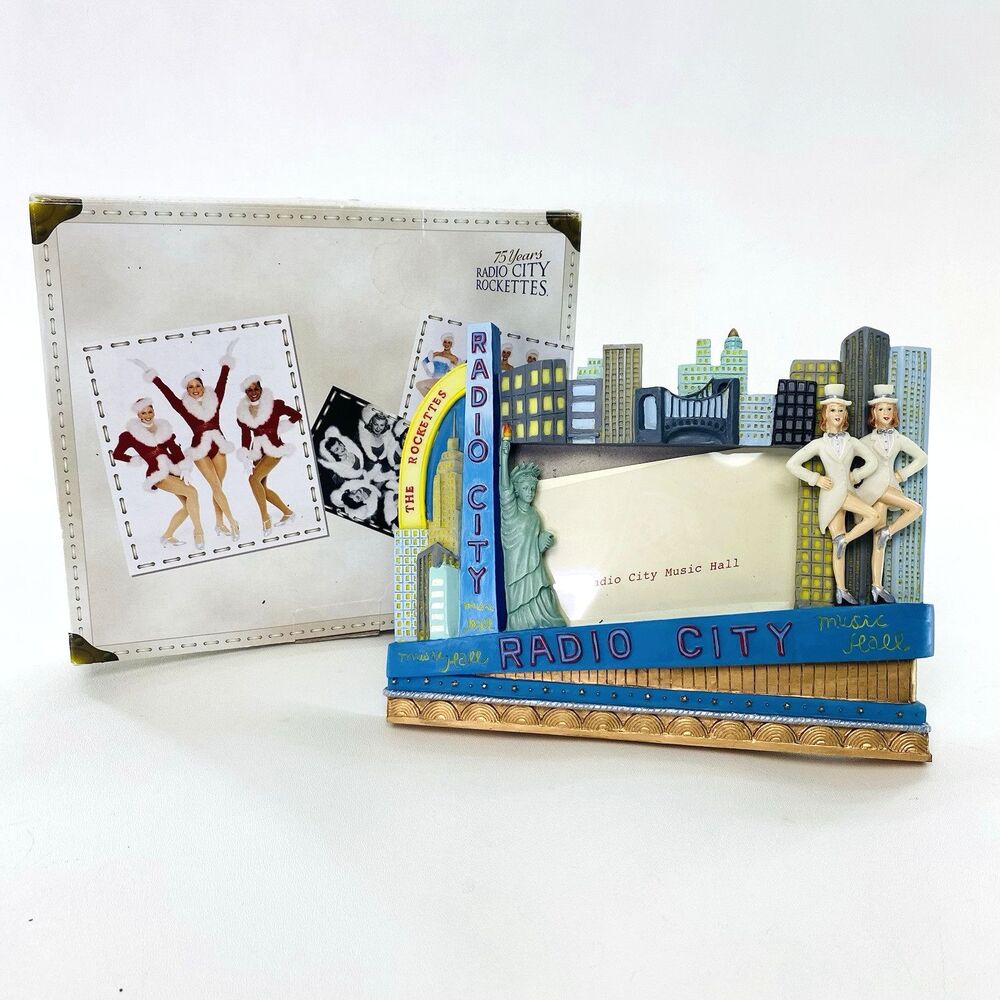 Vintage Radio City Rhythm Rockette 3d Photo Frame 3x5 Photo Holder Decor Liberty